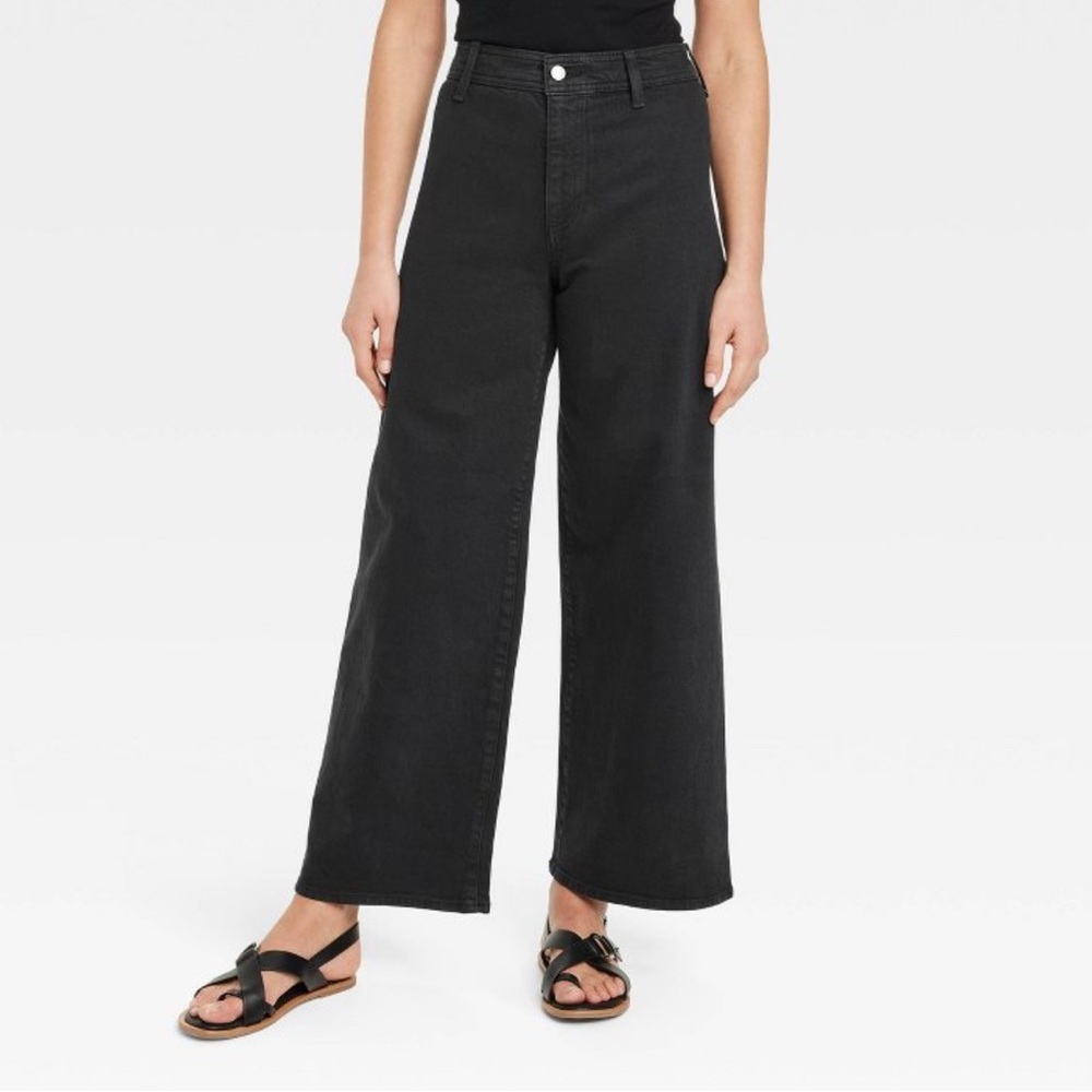 Universal Thread Wide-Leg Black Jeans